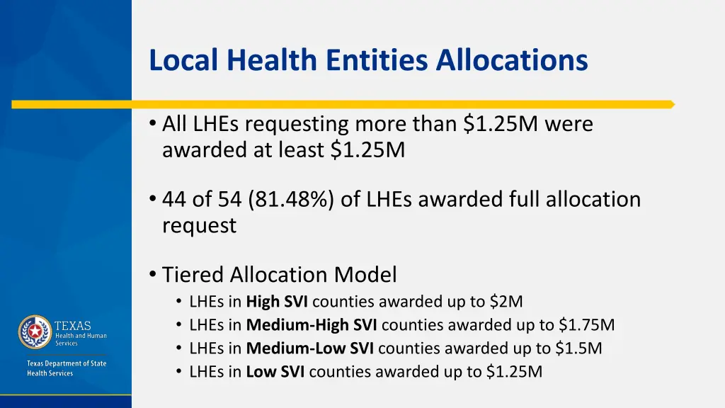 local health entities allocations 1