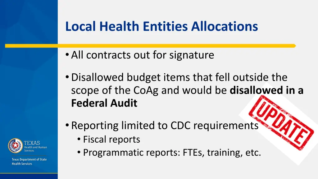 local health entities allocations 2