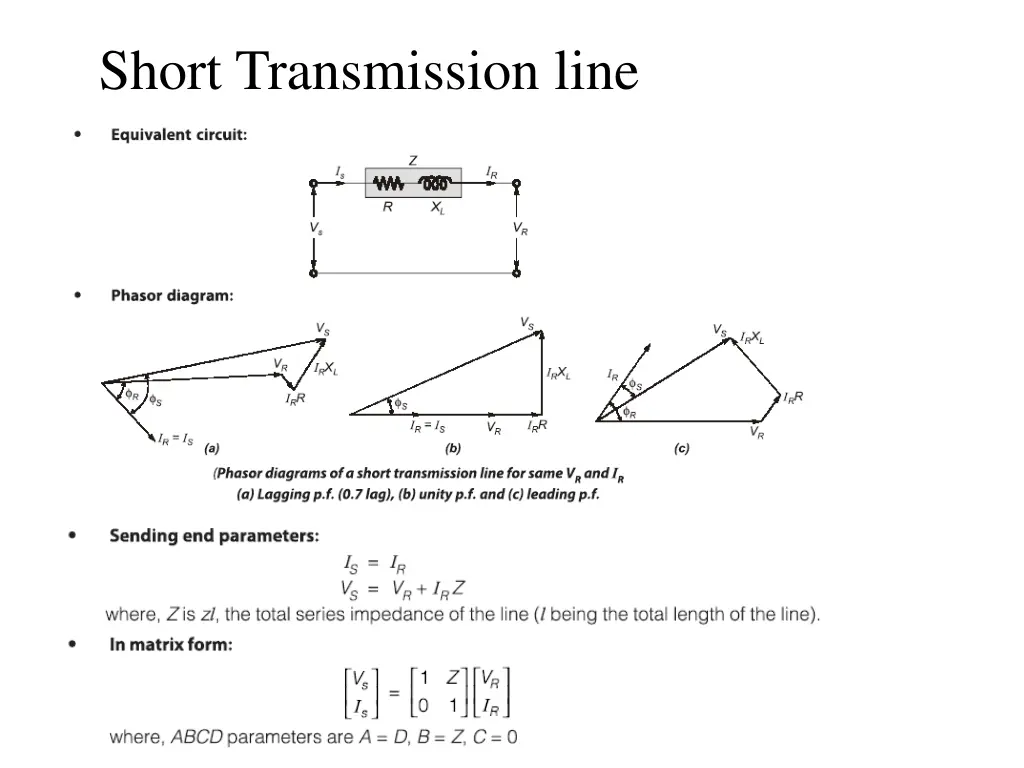 short transmission line