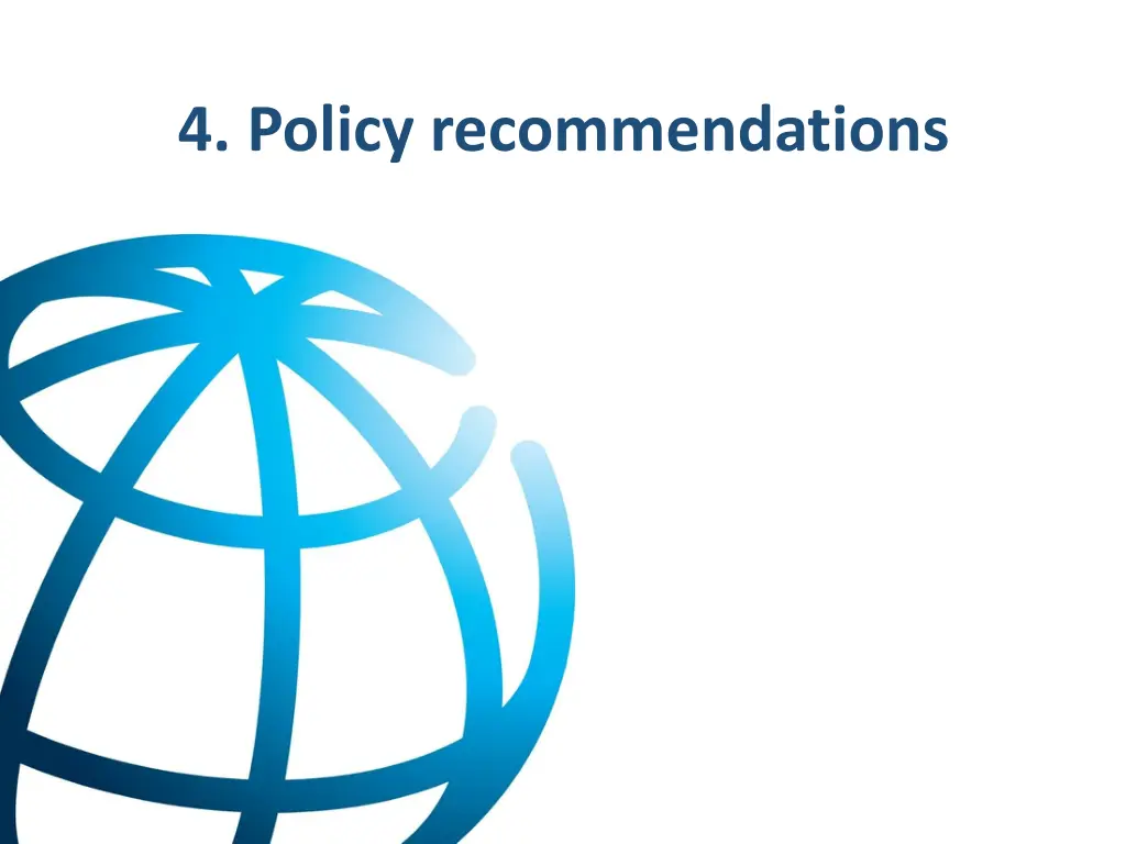 4 policy recommendations