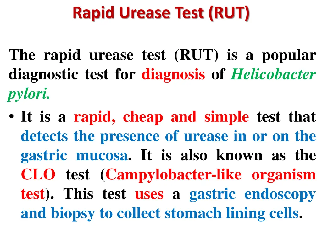 rapid urease test rut