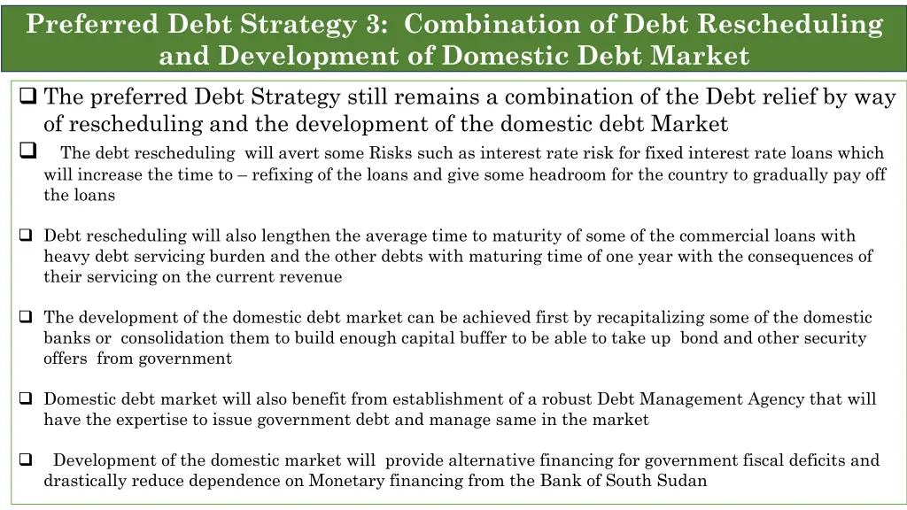 preferred debt strategy 3 combination of debt