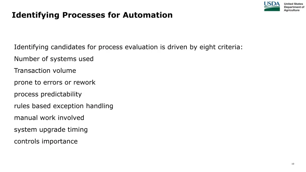 identifying processes for automation