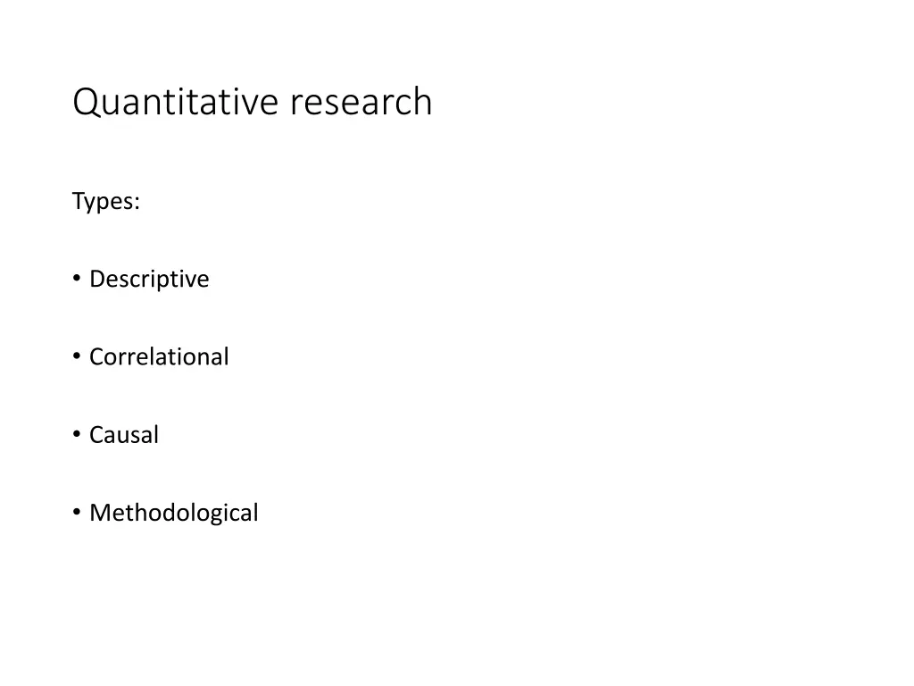 quantitative research 2