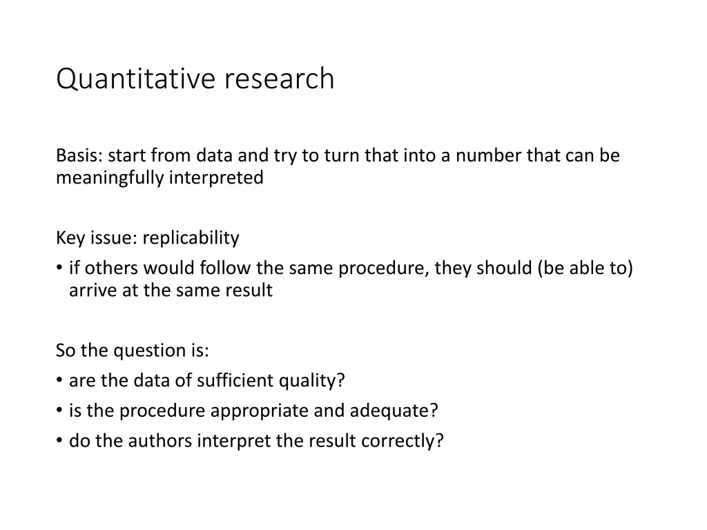 quantitative research 3