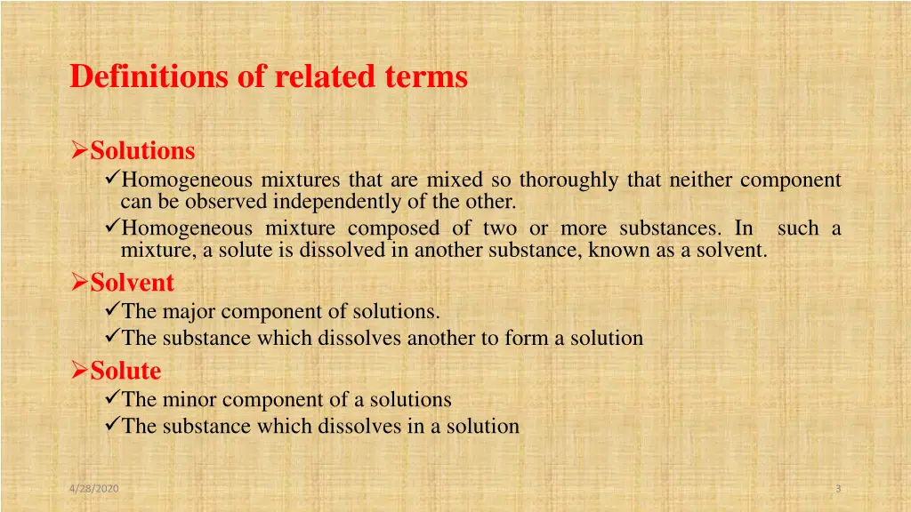 definitions of related terms