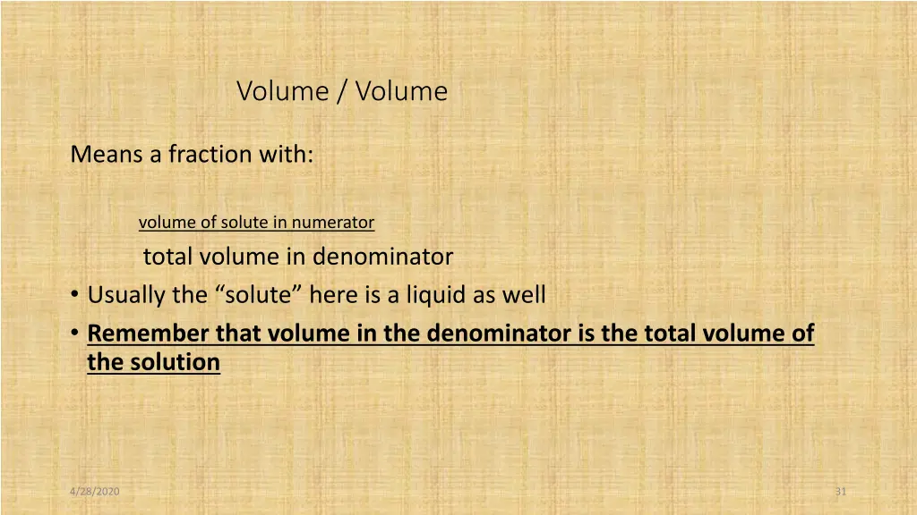 volume volume