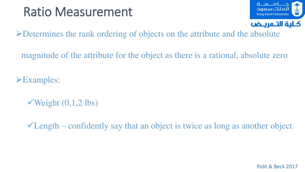 ratio measurement ratio measurement