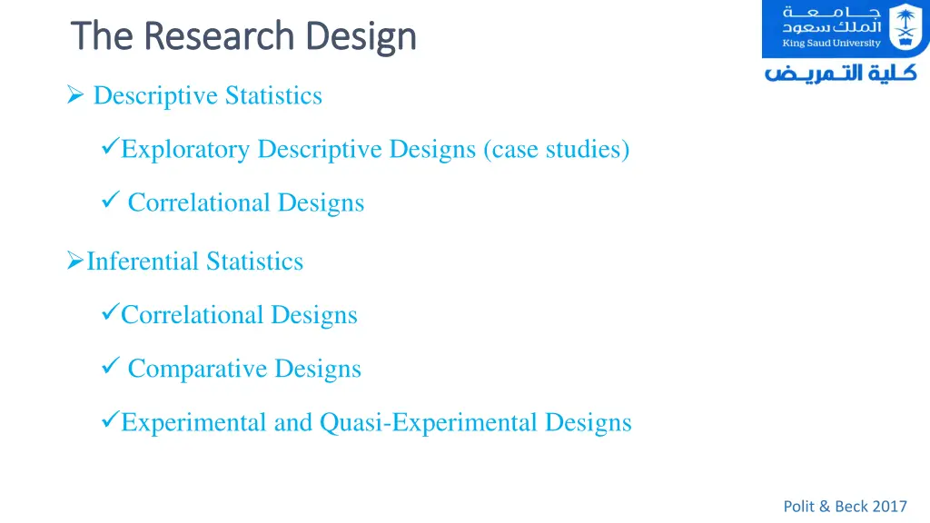 the research design the research design