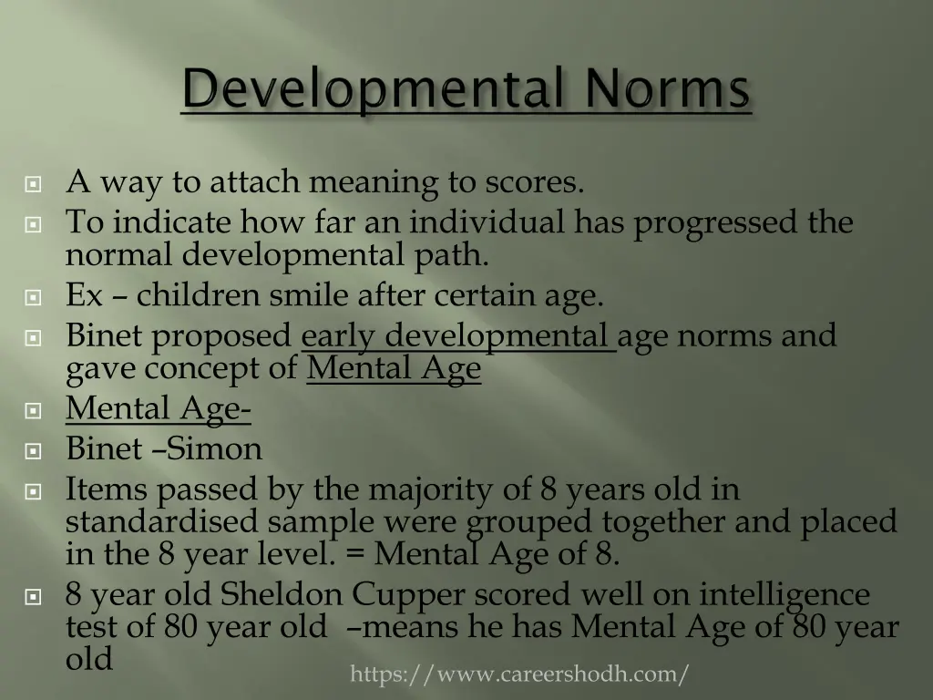 a way to attach meaning to scores to indicate