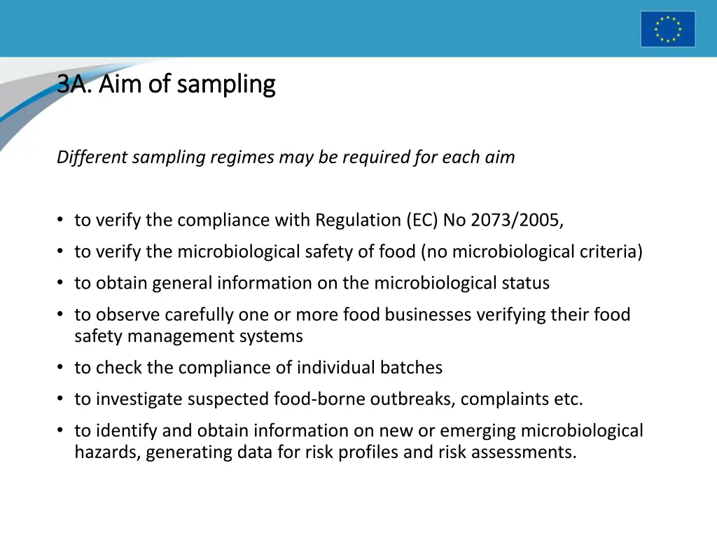 3a 3a aim of sampling aim of sampling