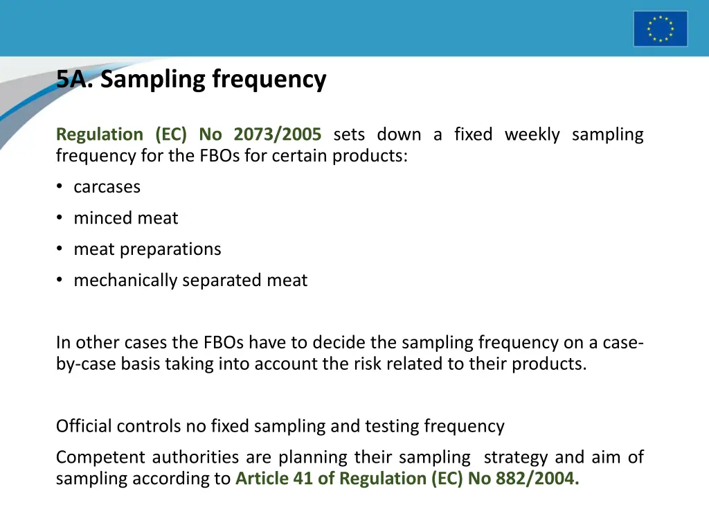 5a sampling frequency