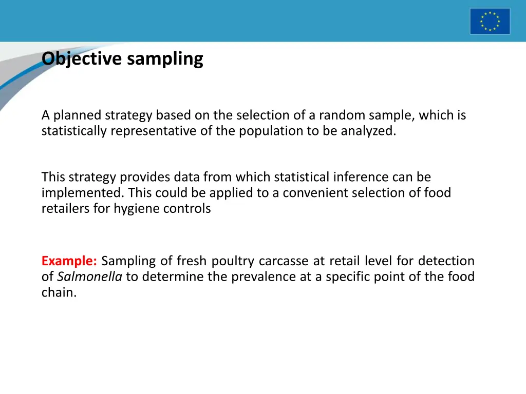 objective sampling