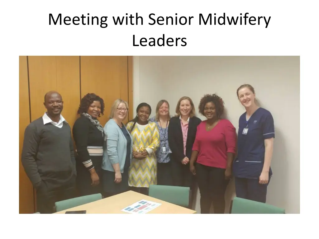 meeting with senior midwifery leaders