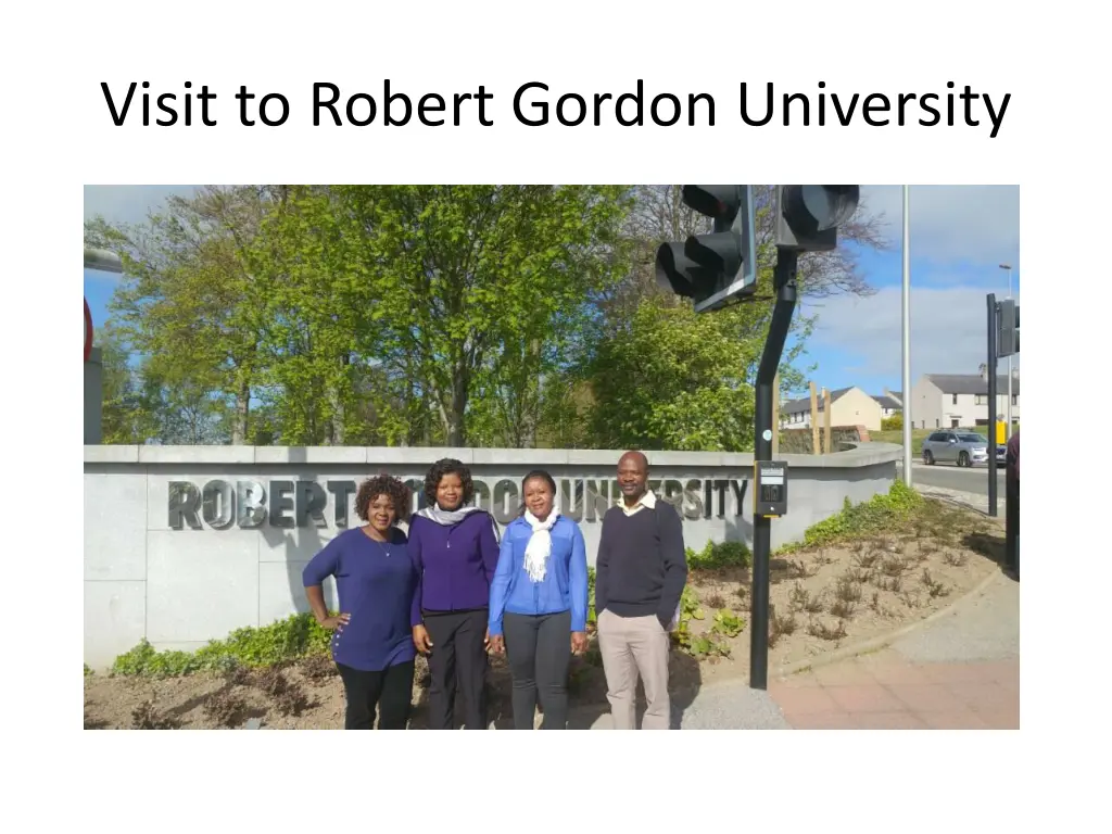 visit to robert gordon university