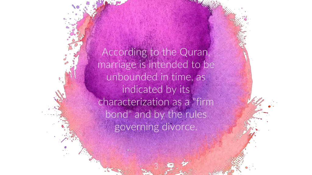 according to the quran marriage is intended