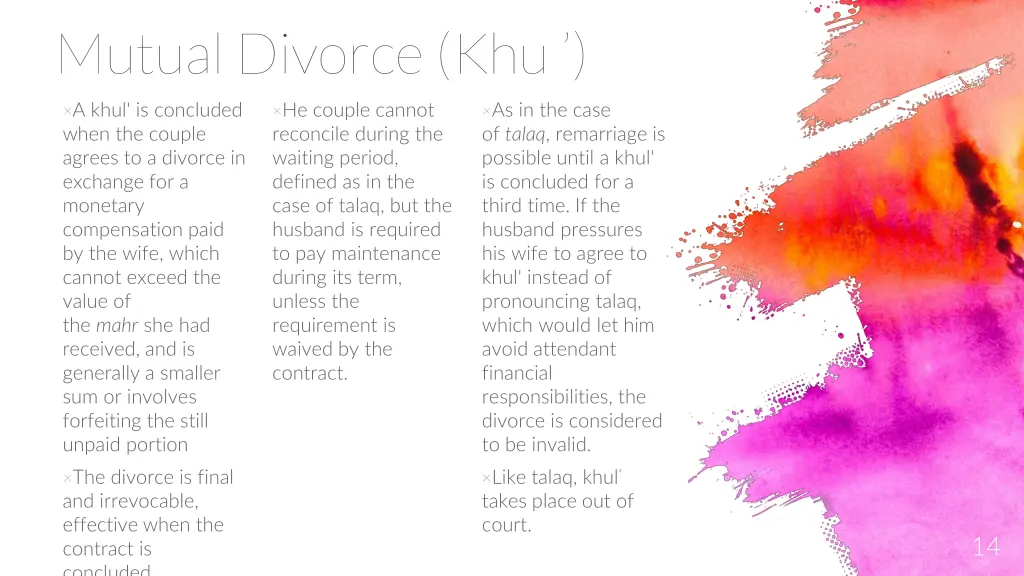 mutual divorce khul 1