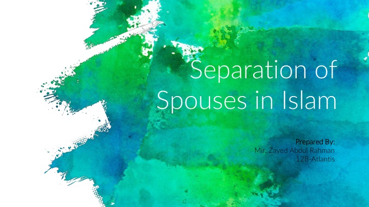 separation of spouses in islam