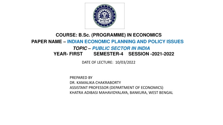 course b sc programme in economics