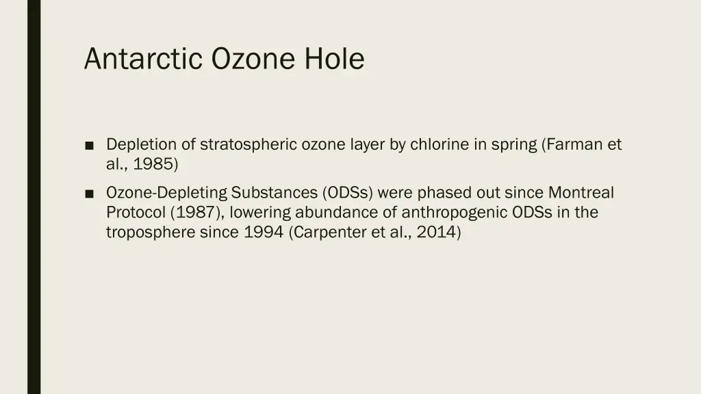 antarctic ozone hole