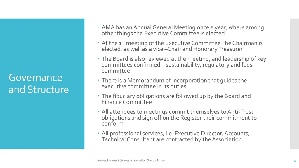 ama has an annual general meeting once a year