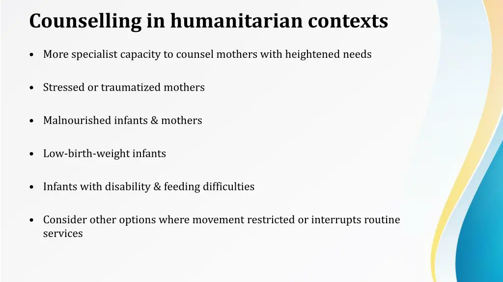 counselling in humanitarian contexts 1