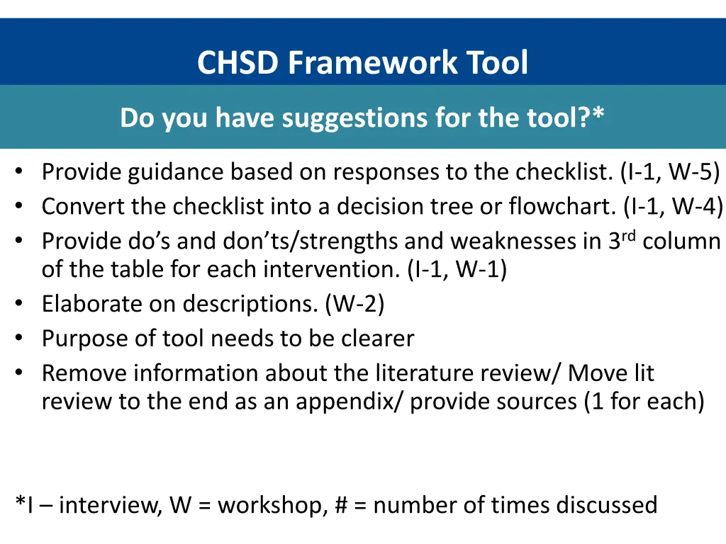 chsd framework tool 15