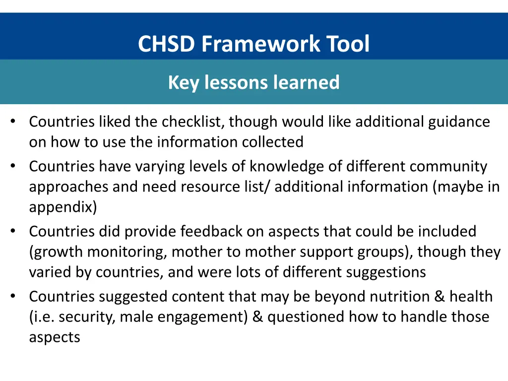 chsd framework tool 17