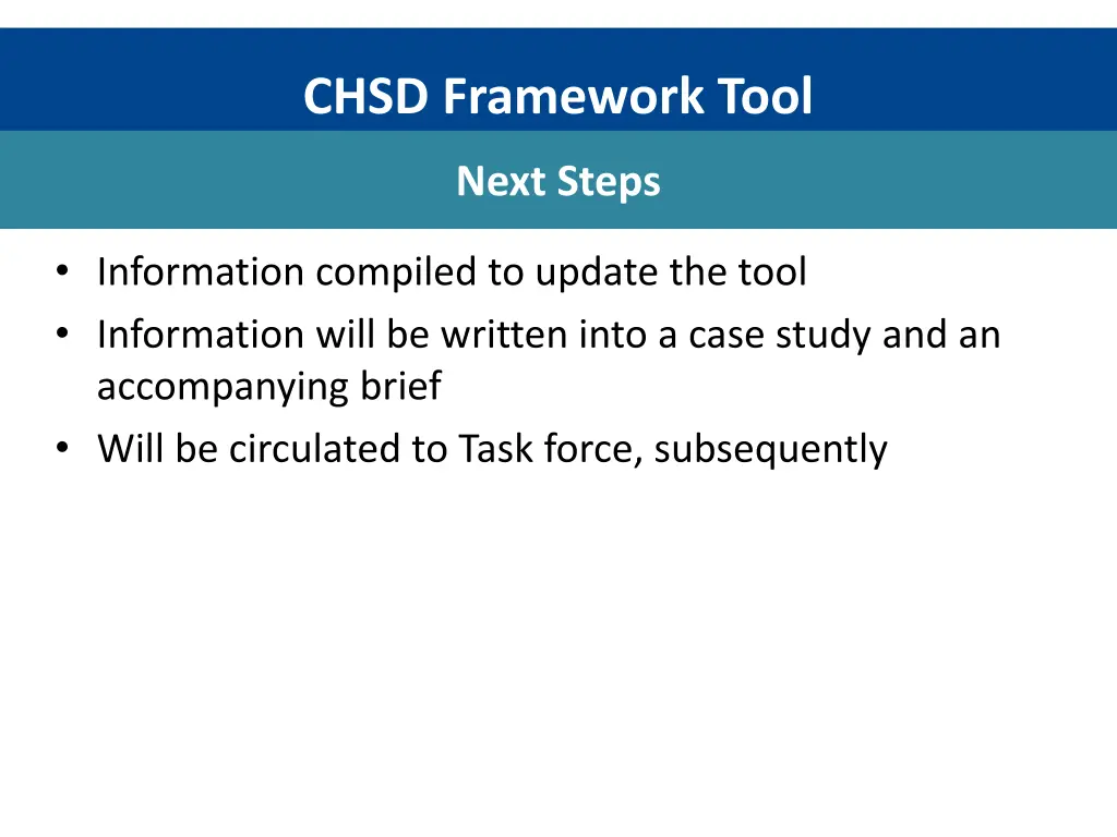 chsd framework tool 18