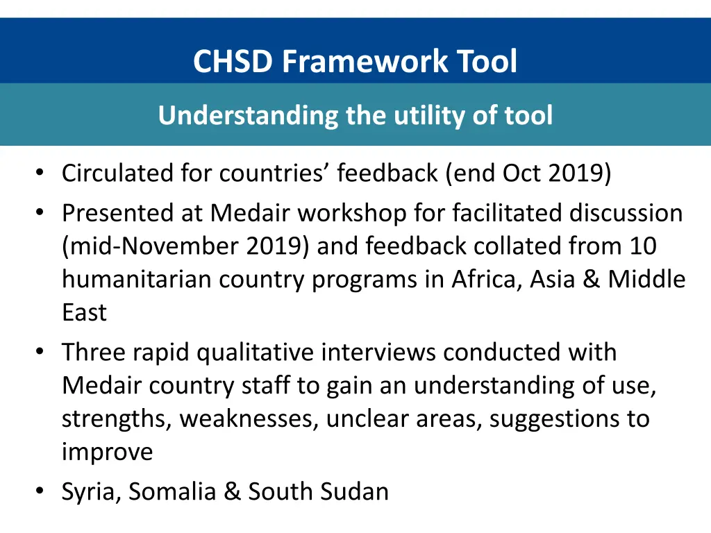 chsd framework tool 8