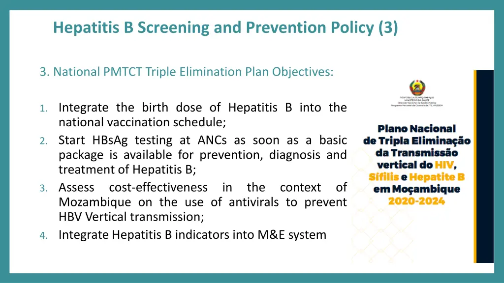 hepatitis b screening and prevention policy 3