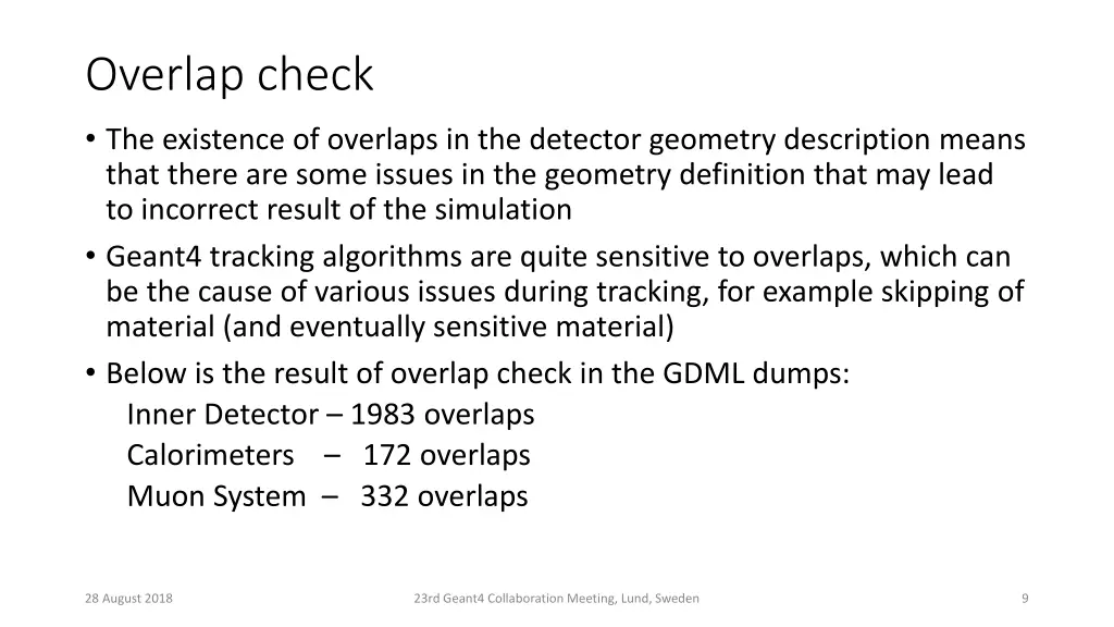 overlap check