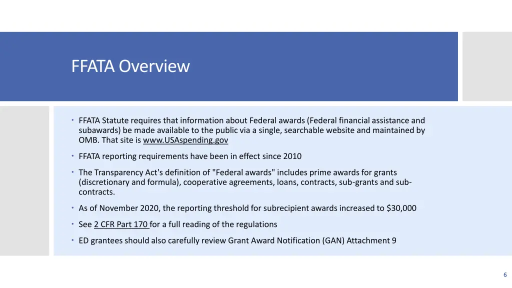 ffata overview