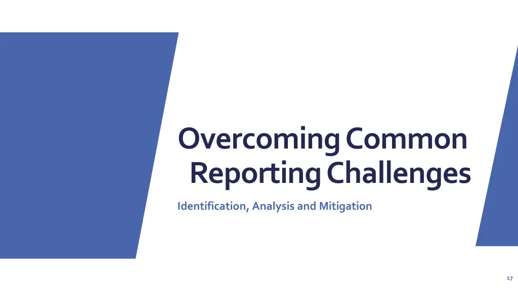 overcoming common reporting challenges