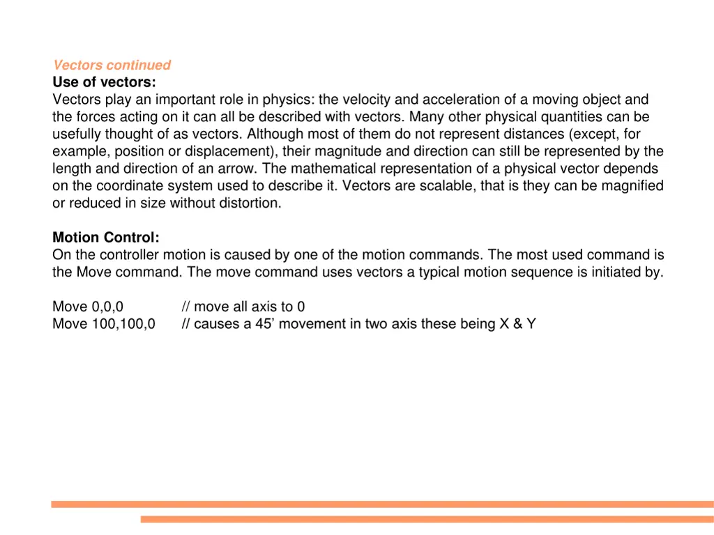 vectors continued use of vectors vectors play