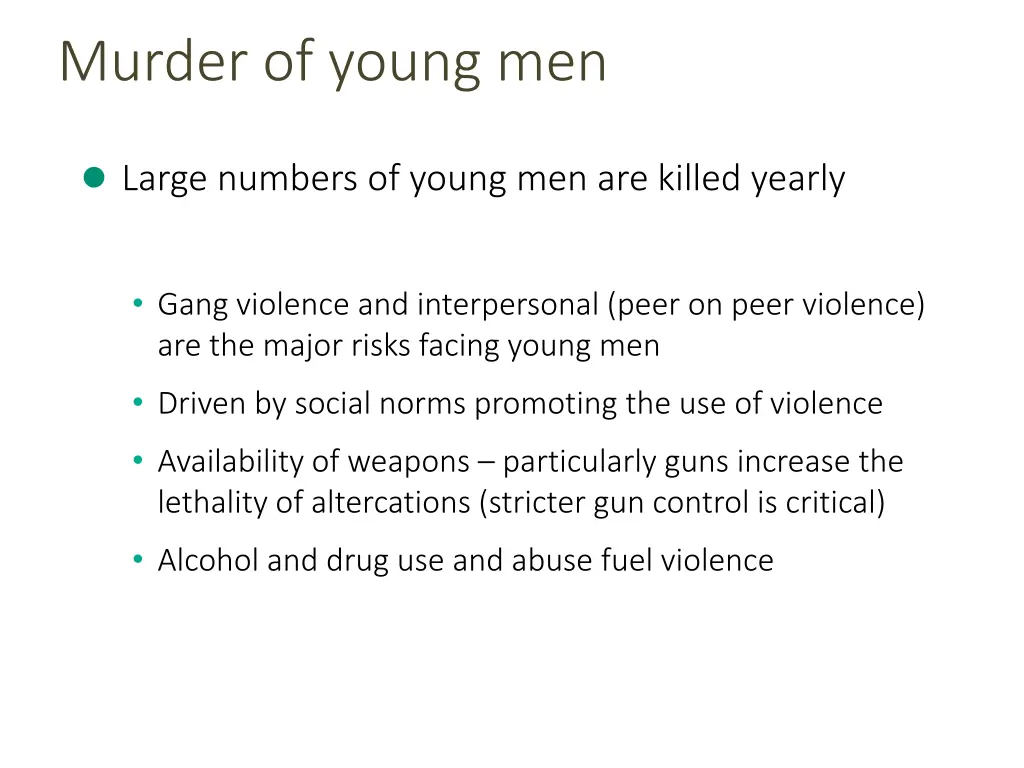 murder of young men