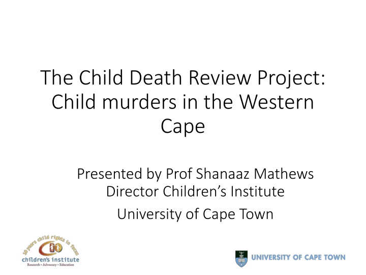 the child death review project child murders