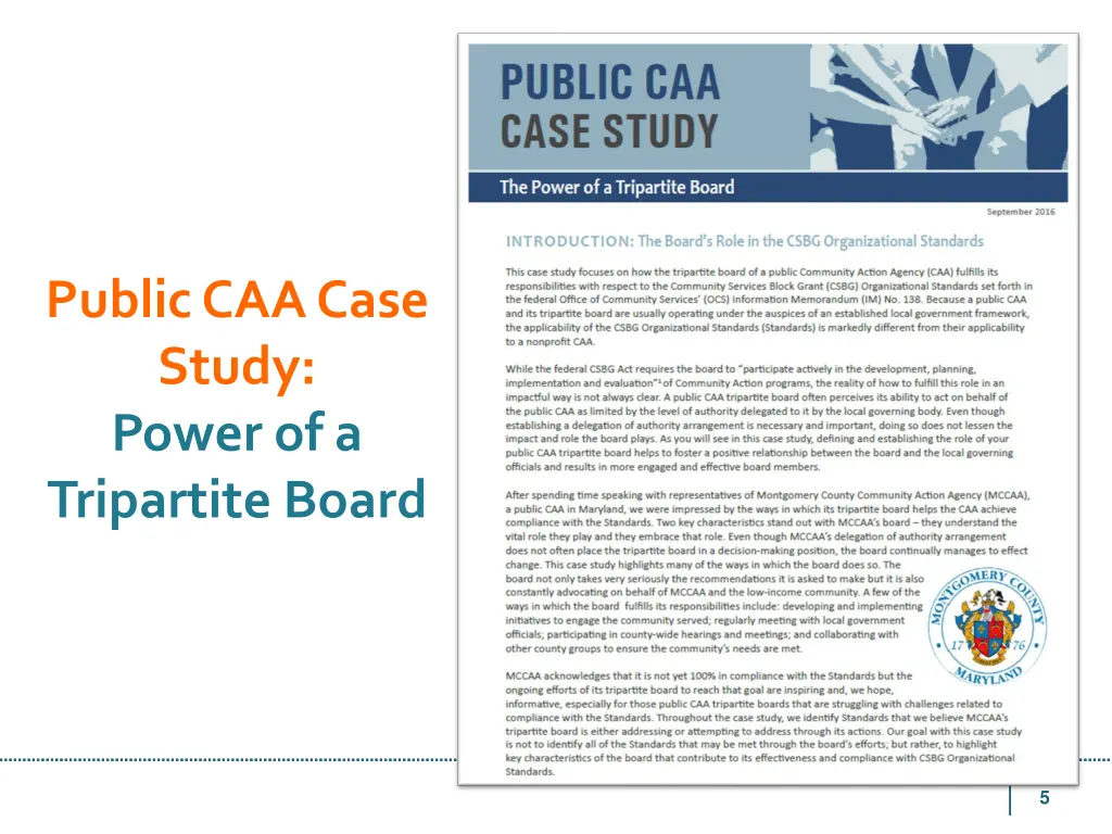 public caa case study power of a tripartite board