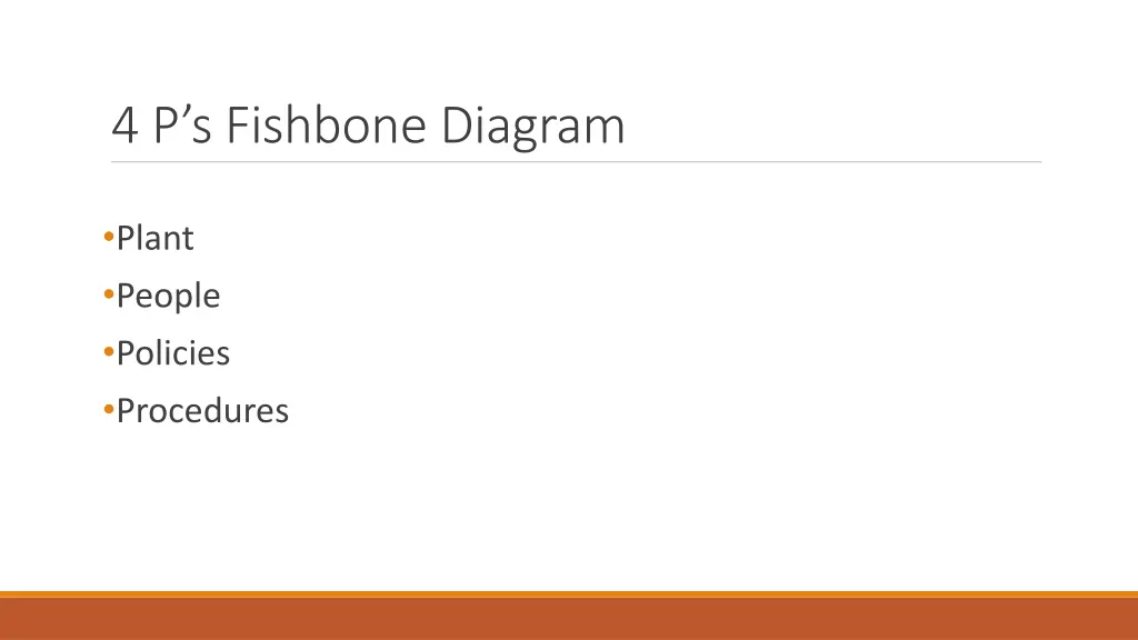 4 p s fishbone diagram