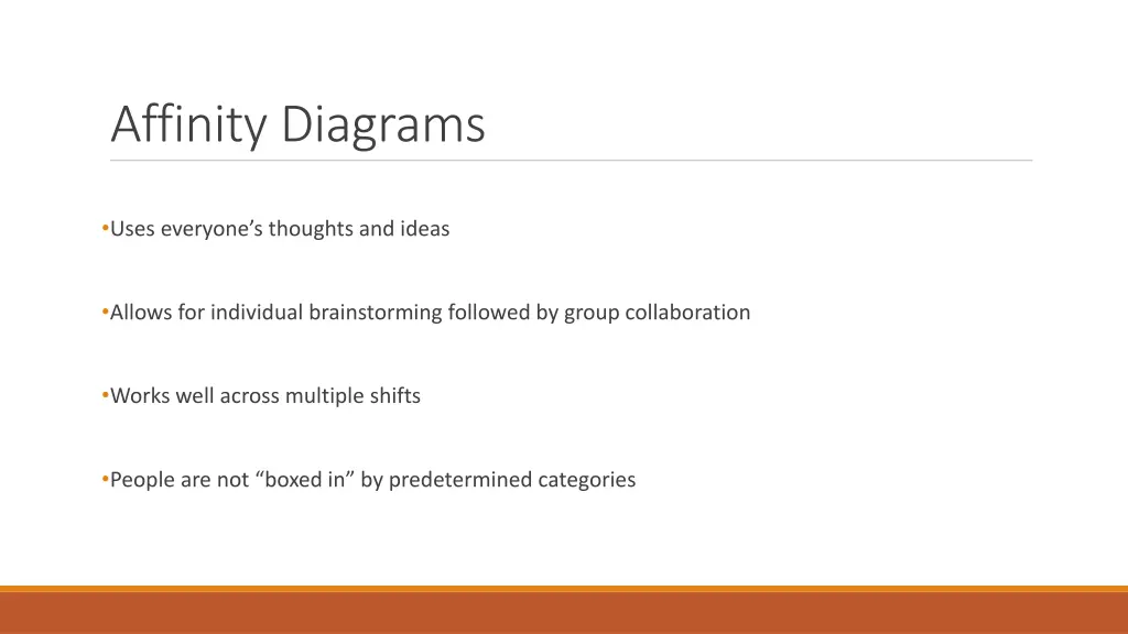 affinity diagrams