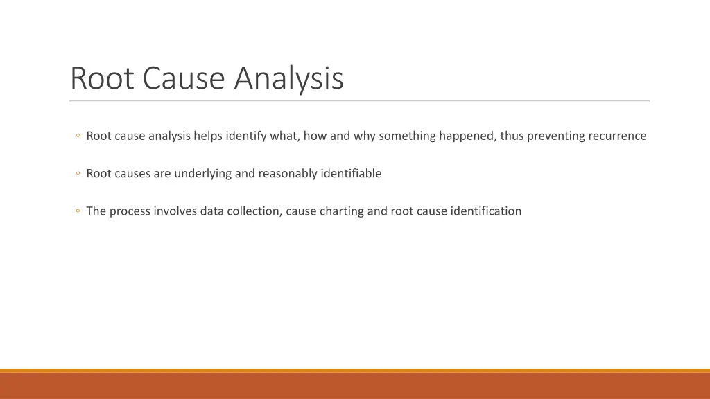 root cause analysis