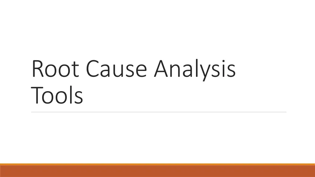 root cause analysis tools