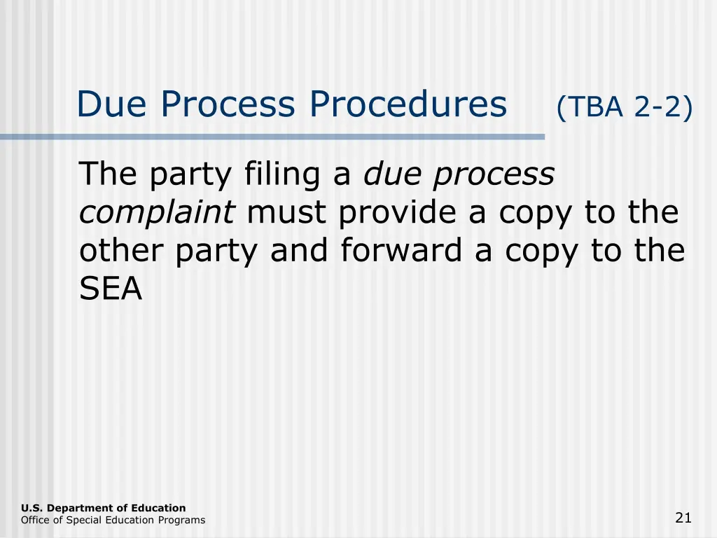 due process procedures 2