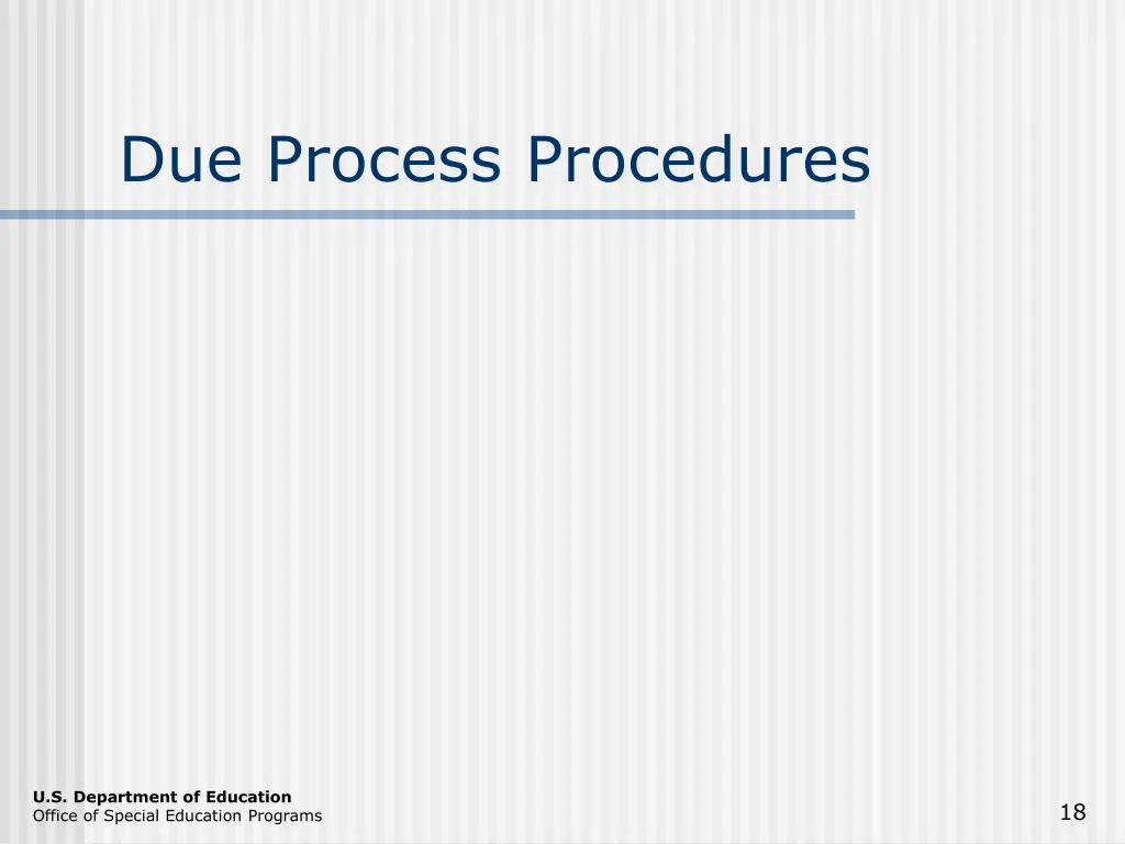 due process procedures