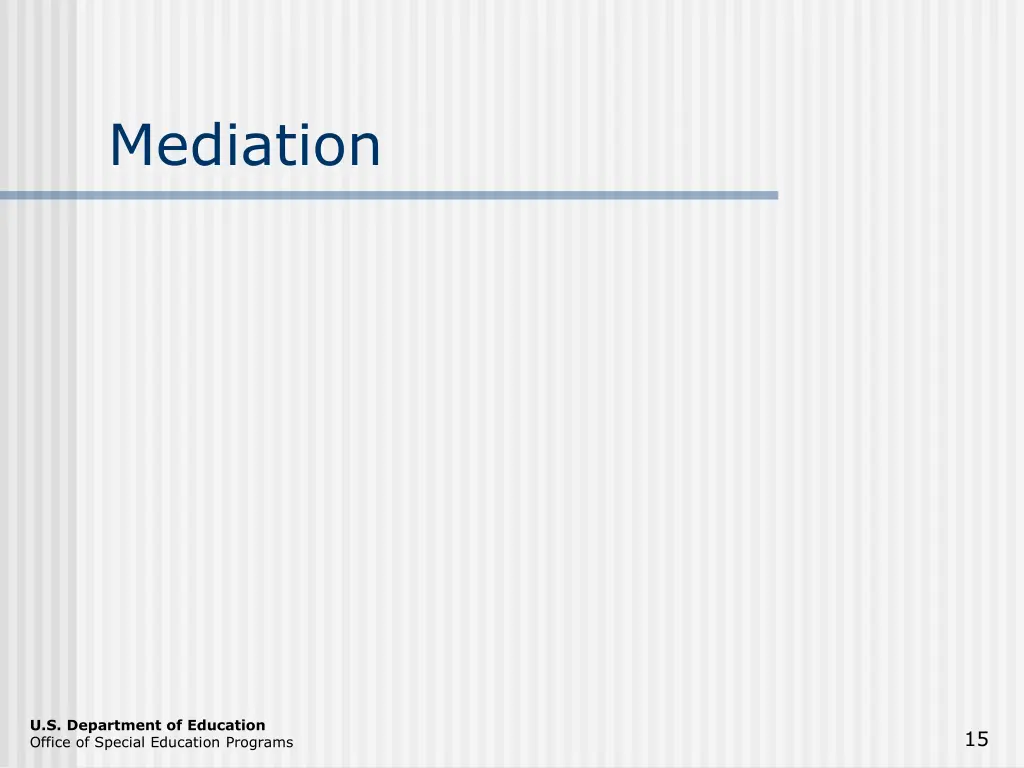 mediation