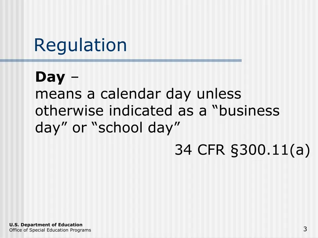 regulation