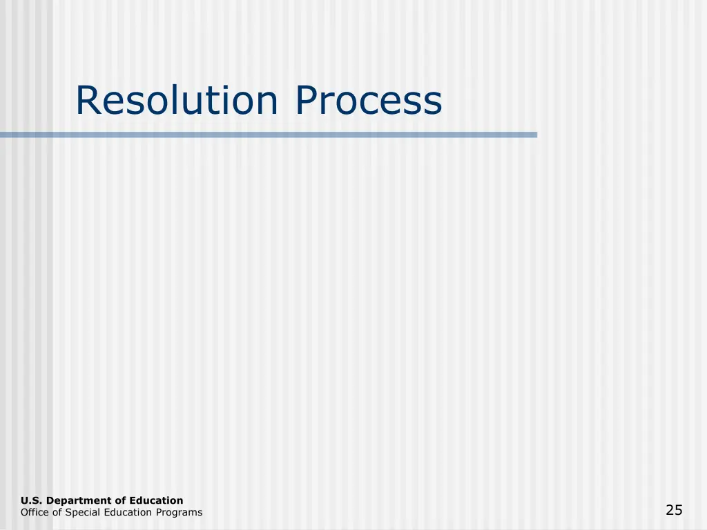 resolution process