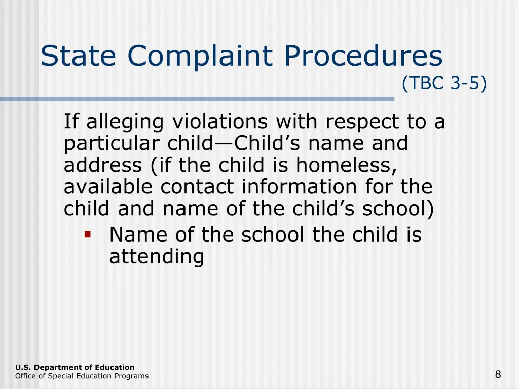 state complaint procedures 1