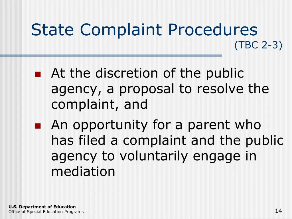 state complaint procedures 5