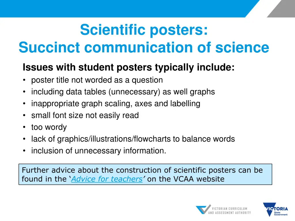 scientific posters succinct communication